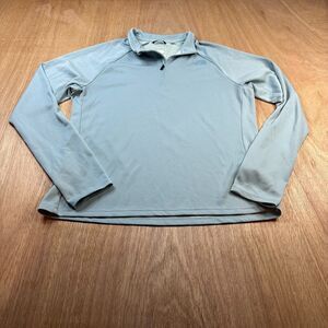The North Face Quarter Zip Pullover Womens Medium Light Green